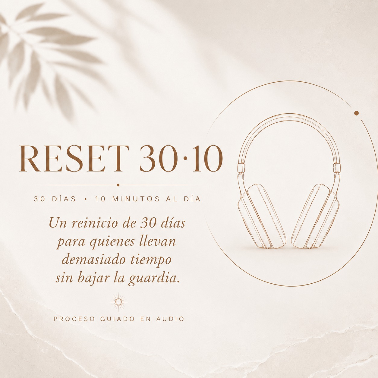 Reset 30·10 — 30 días, 10 minutos al día, proceso guiado en audio